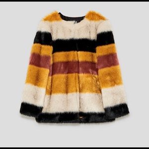 Zara Faux Fur Coat BLOGGER FAVORITE